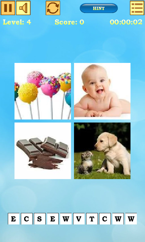 4 Pics 1 Word screenshot