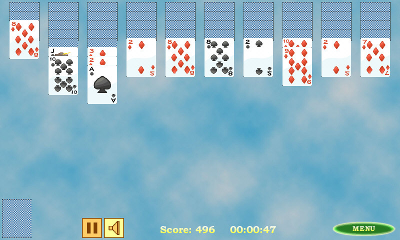 Spider Solitaire screenshot
