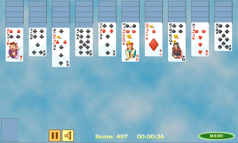 Spider Solitaire screenshot