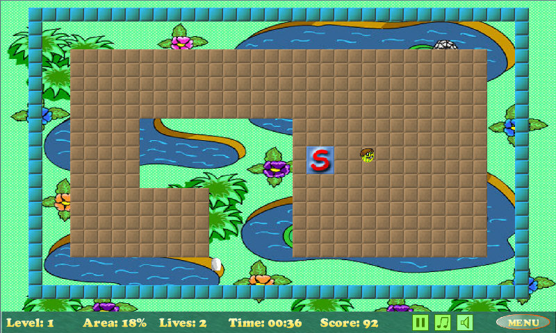 Xonix screenshot